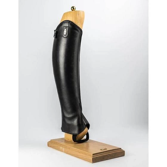 Secchiari Olanda Leather Half Chaps Black 3 Secchiari Olanda Leather Half Chaps Black