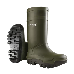 Dunlop Purofort Thermo Plus Safety Wellingtons Green