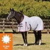 WeatherBeeta Summer Sheet Lite III Turnout Rug White/Navy/Red -Equestrian Sales Store weatherbeeta summer sheet lite iii turnout rug whitenavyred