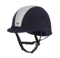Charles Owen YR8 Sparkle Riding Hat Navy / Silver